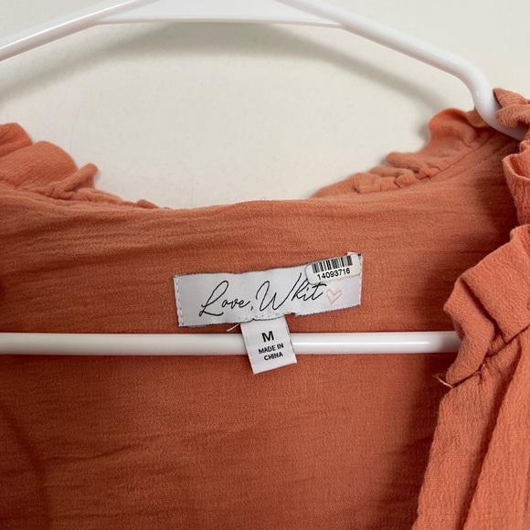 Love, Whit Peasant Top - Picture 2 of 5